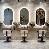 Vente en dropshipping Miroir de salle de bain intelligent à LED éclairé et évidé Miroir rétroéclairé pour maquillage avec capteur tactile Dégivreur