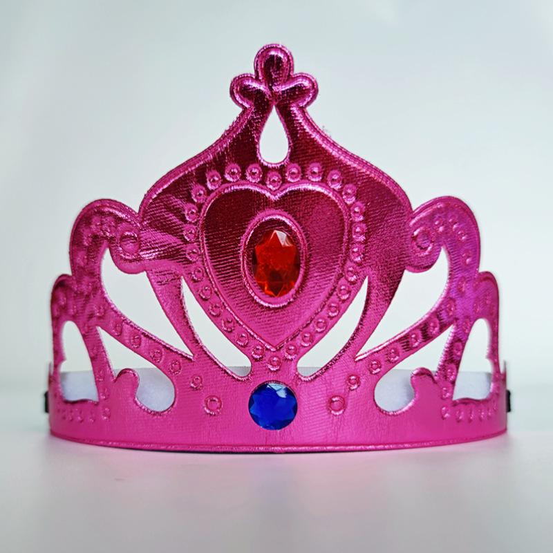 

Тиара замороженной принцессы, головной убор для украшения детского торта на день рождения One Size