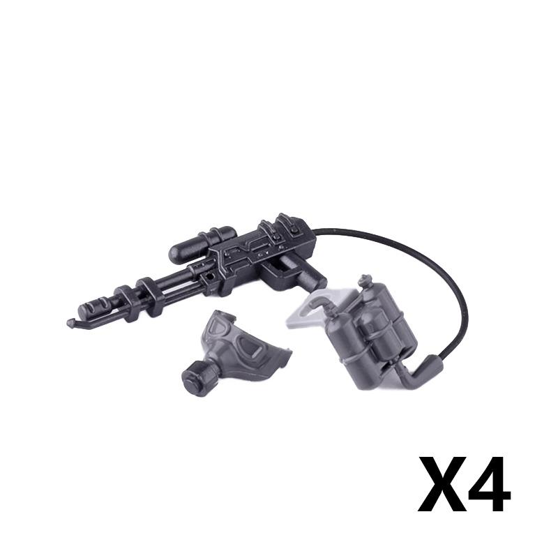 MOC WK2 Militärische Ausrüstung Baustein Set Soldat Waffe Kugel RPG Rakete Waffen Kiste Motorrad Barriere Zaun Ölfass Baustein Spielzeug