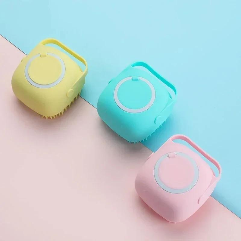 

Bathroom Puppy Big Dog Cat Bath Massage Gloves Brush Soft Safety Silicone Pet Accessories For Dogs Cats Tools Mascotas Products 8.5x8x5.5cm
