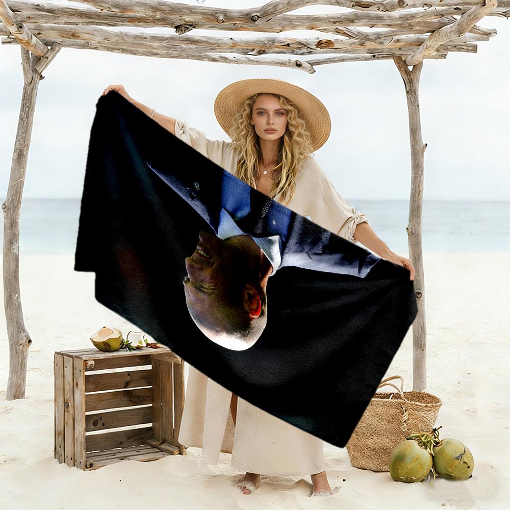 Zinedine Zidane's Leadership Style Beach Towel High Absorbency & Quick-Dry Comfortable Lightweight