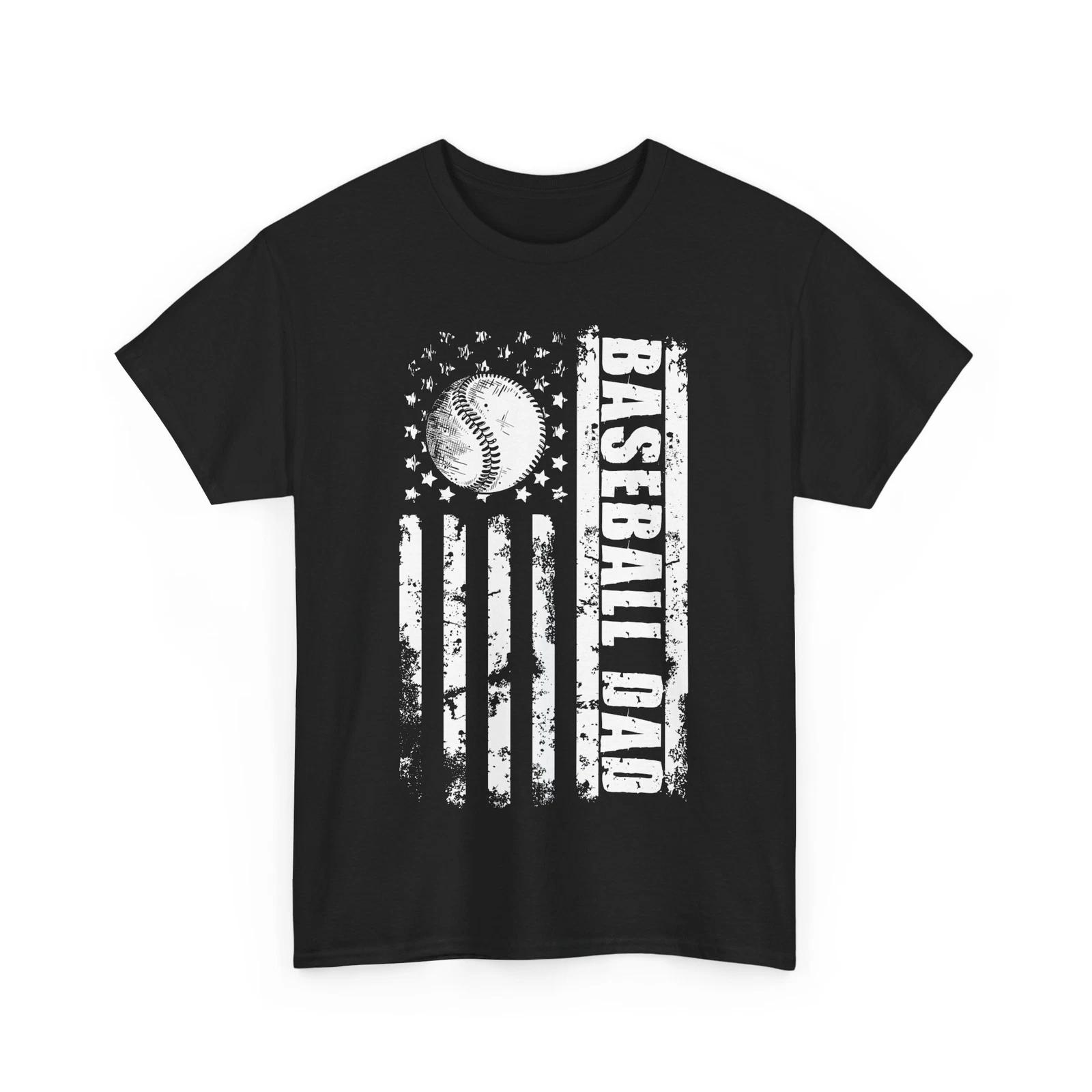 Baseball Dad American Flag Shirt, Baseball Player Shirt, Men Baseball Shirt XL