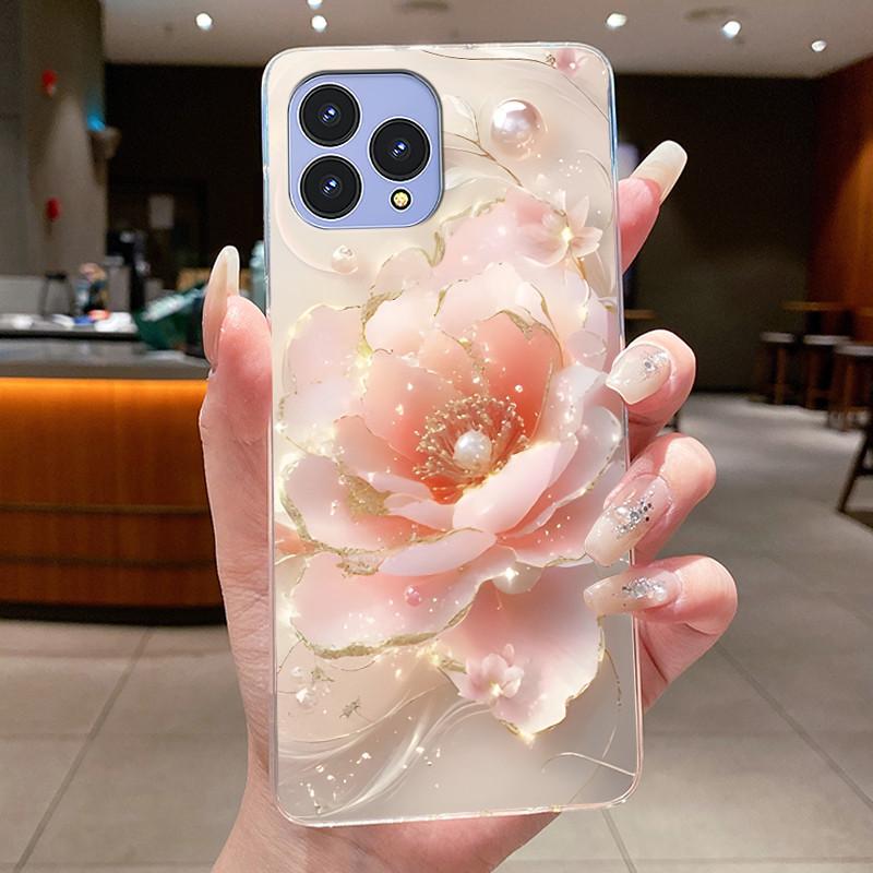 Handyhülle Für Cubot P80 Hülle Schmetterling Schleife Schutzhülle CubotP80 Schale Capa Transparent Weiches Silikon TPU Abdeckung Funda