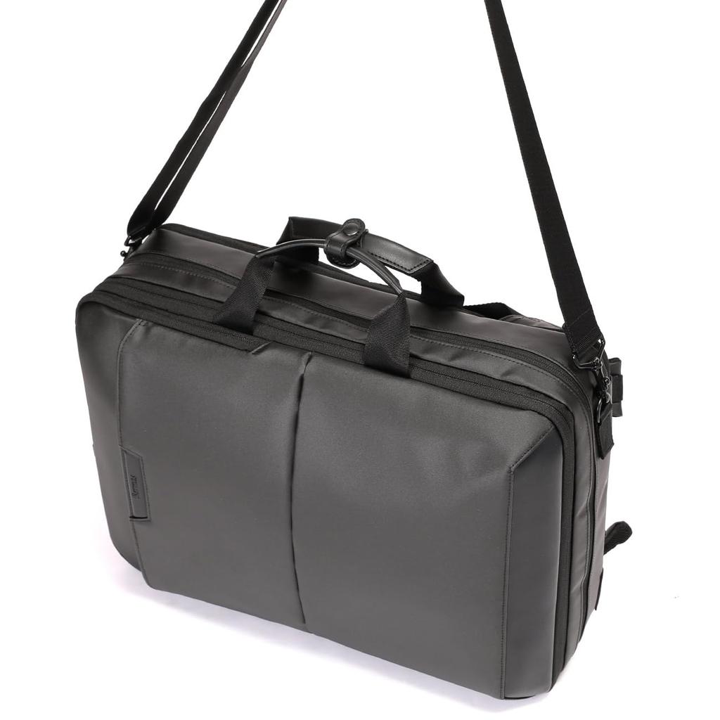 Business Backpack DULITE FLEX 3WAY Backpack 6cm Expansion Garment Type Black 60645 One Size [BERMAS]