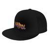 Fashion Nebby  Retro Pittsburghese Flat Brim Sun Hat  Travel Trips Luxury Women Hat
