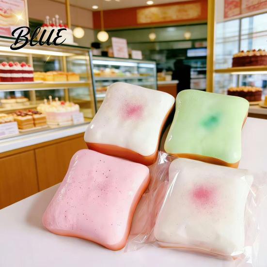 Kids And Adult Stress Ball Bread Butter Squeeze Toy Slow Rising Relief Realistic