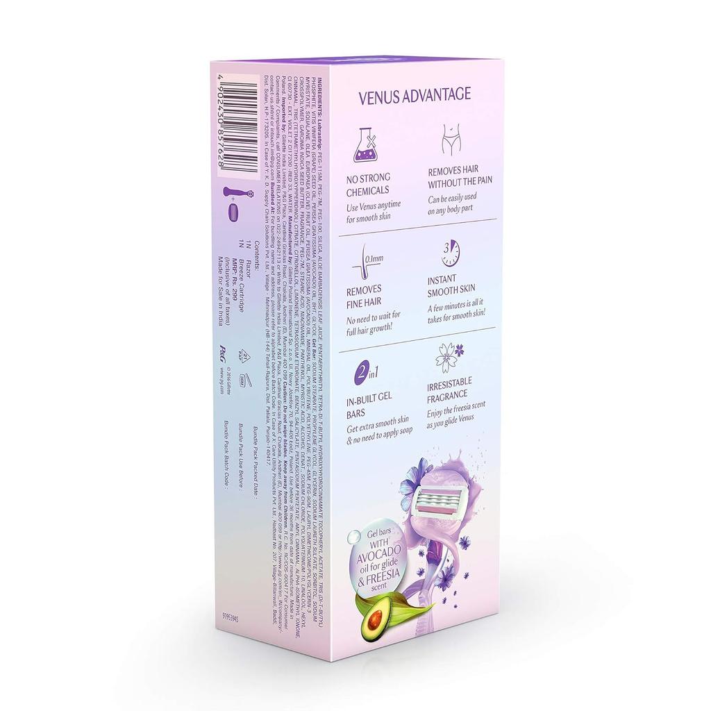 Gillette Venus Breeze Razor for Women | Pack of 1