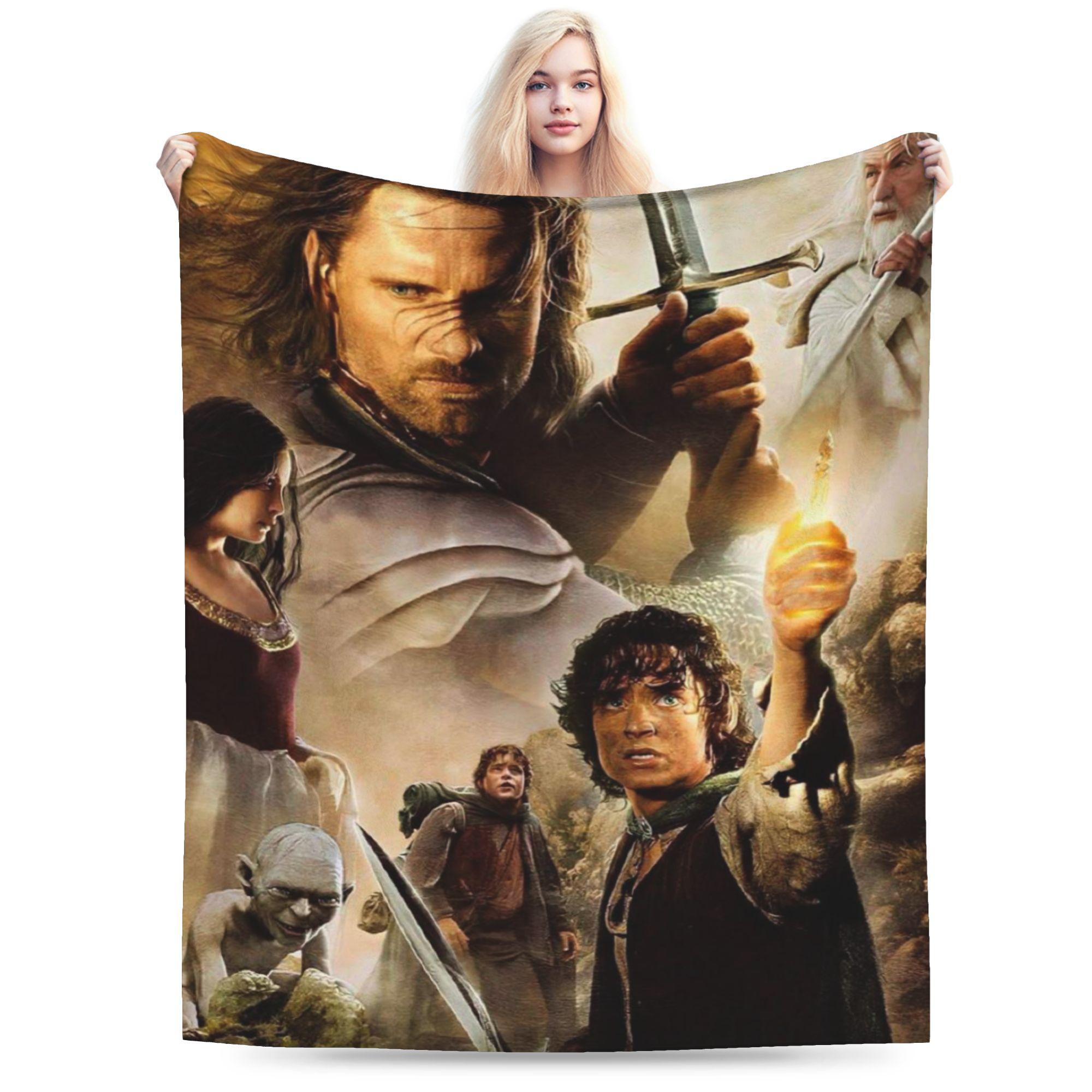 

Lords Rings Gollum Printed Blanket For Men Women Warm Cozy Fluffy Throw Blankets for Sofa 50x60 Inches Multi-size 75x90cm