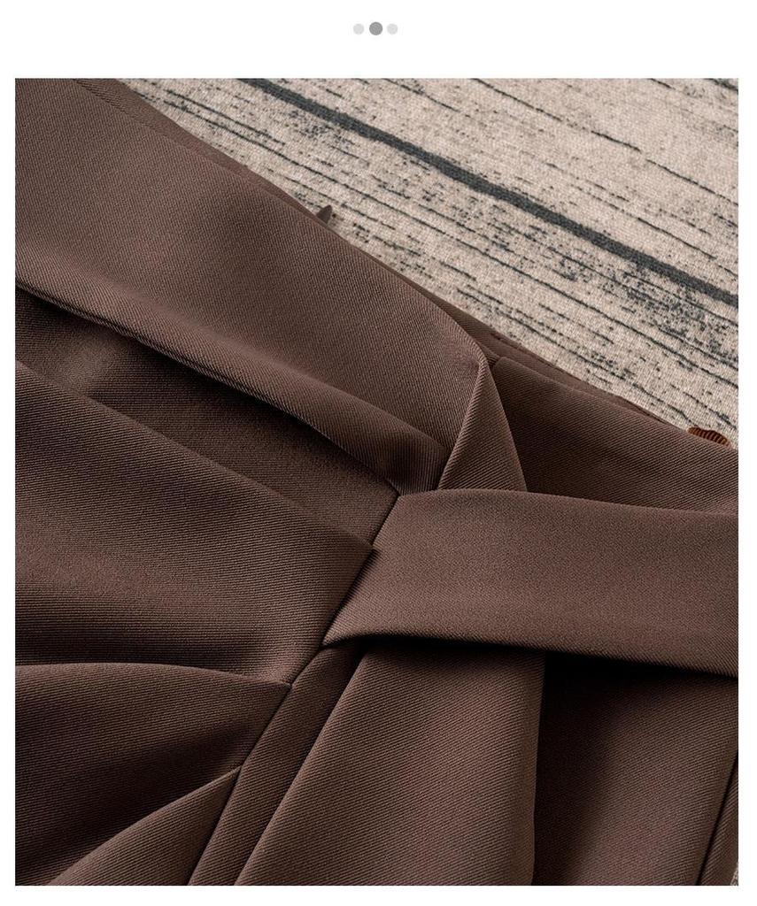 2025 Asymmetrical High-Waisted Slit Midi Skirt for Women - Spring/Summer Trendy Option