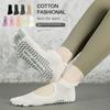 Export New Arrival Open Back Yoga Socks Toe Socks Non Slip Professional Women Pilates Sports Fitness Socks Aerobics Socks