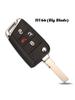 jingyuqin 4 Buttons Flid Folding Car Key Fob Shell For VW Polo 2016 2017 Golf 7 MK7 For Skoda Octavia Combi A7 Case Blank