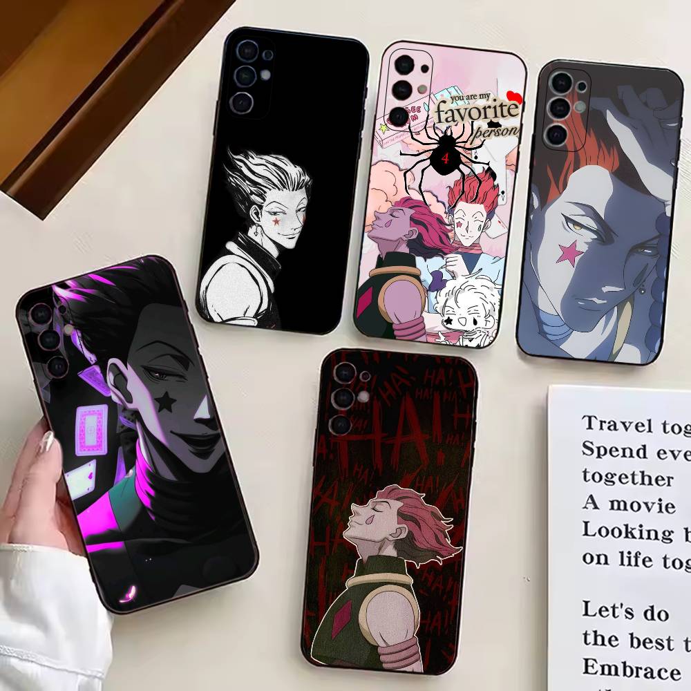 Hisoka Anime H-Hunter Phone Case For Samsung S25,S24,S21,S22,S23,S30,Ultra,S20,Plus,Fe,Soft Silicone Black Cover