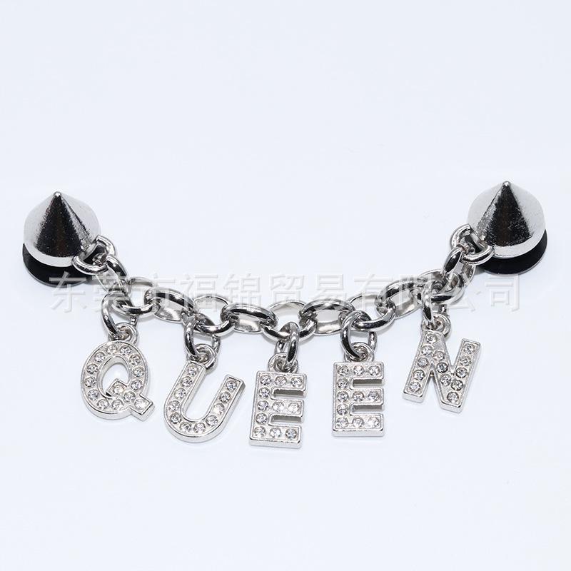 2024 Metal Chain 3D Shoe Flowers & Buckles Accessories