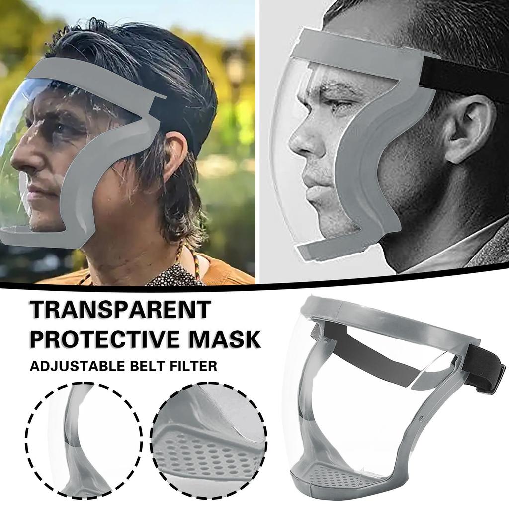 Unisex Full Face Protective Mask Fog Transparent Mask Protective Shield