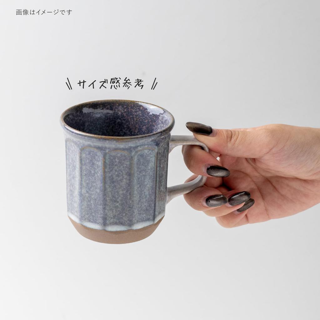 Minoru Pottery Eureka -Shinogi- Mug, Navy Wisteria