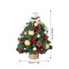Tabletop Christmas Tree 18 Inch Seasonal Decor With LED Light Artificial Mini Christmas Tree For Office Home Bedroom Living Room