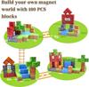 Magnetic 100pcs, Creative Building Toys, ABS Building Square, Suitable for Construction And Creation