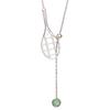 Elegant Geometric Tennis Racket Sweater Necklace Stylish Long Pendant For Women