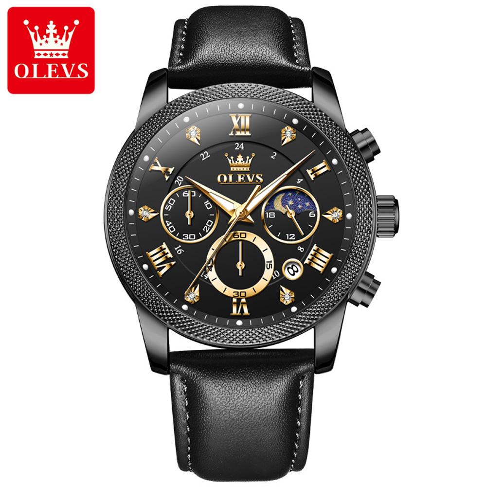OLEVS Brand Watch Multifunctional Sports Timing Night Light with Calendar Men's Watch Men's 3660