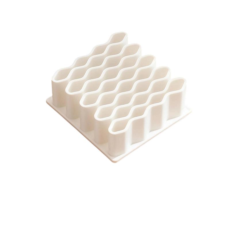 Ointment Organizer Multi-Compartment Makeup Brush Storage Box Desktop Organizing Storage Box Bathroom Bedroom Storage Accessory белый
