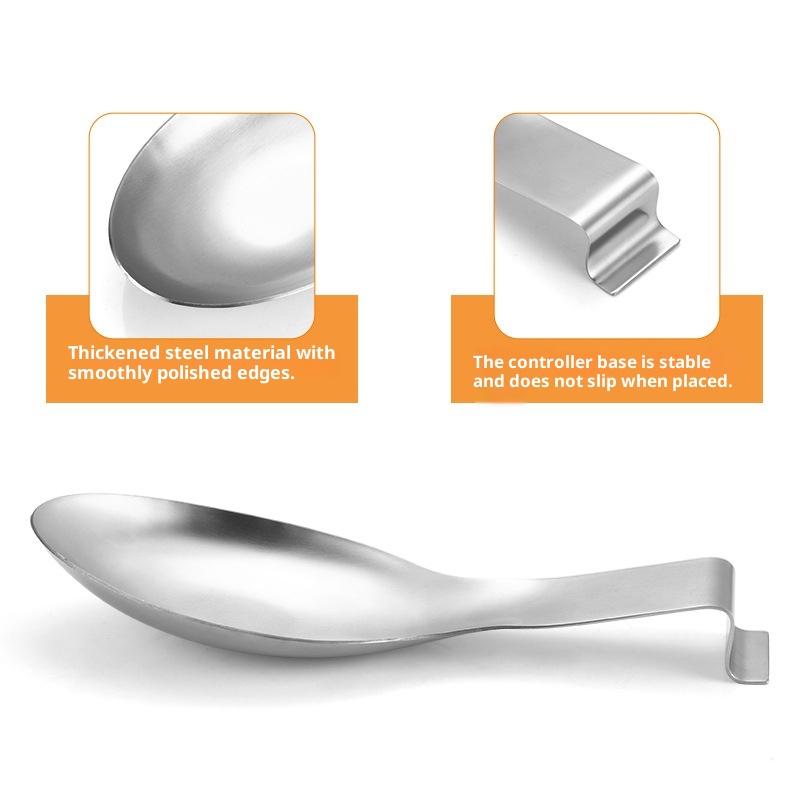 Large Stainless Steel Spoon Holder Heat-Resistant Cooking Spoon Holder Coffee Spoon Holder