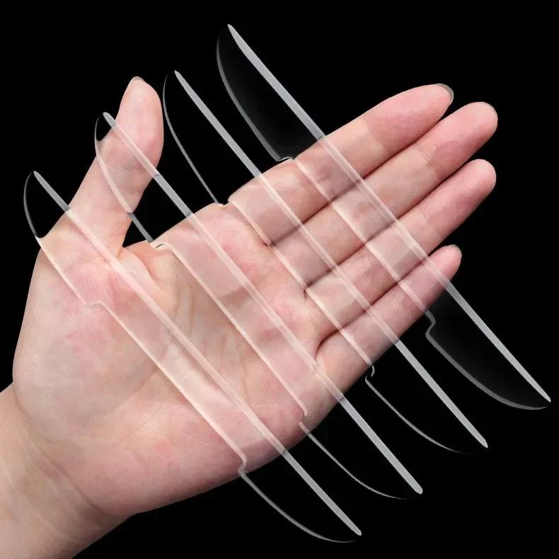 Carbon Fiber Look Car Door Protective Sticker Stripcar Body Rearview Mirror  Edge Anti-Collision Protector Anti-Scratch Stickers