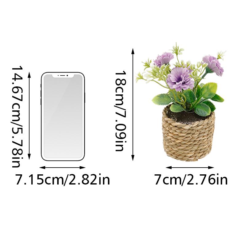

1шт пластиковый реалистичный цветок имитация небольшого растения в горшке пластиковое зеленое растение домашнее украшение рабочего стола