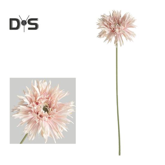 Künstliche Blume, 1 Zweig, frisch, zum Selbermachen, leuchtende Farben, dekorative, elegante Kunst-Dahlienblume mit Stiel, Partyzubehör