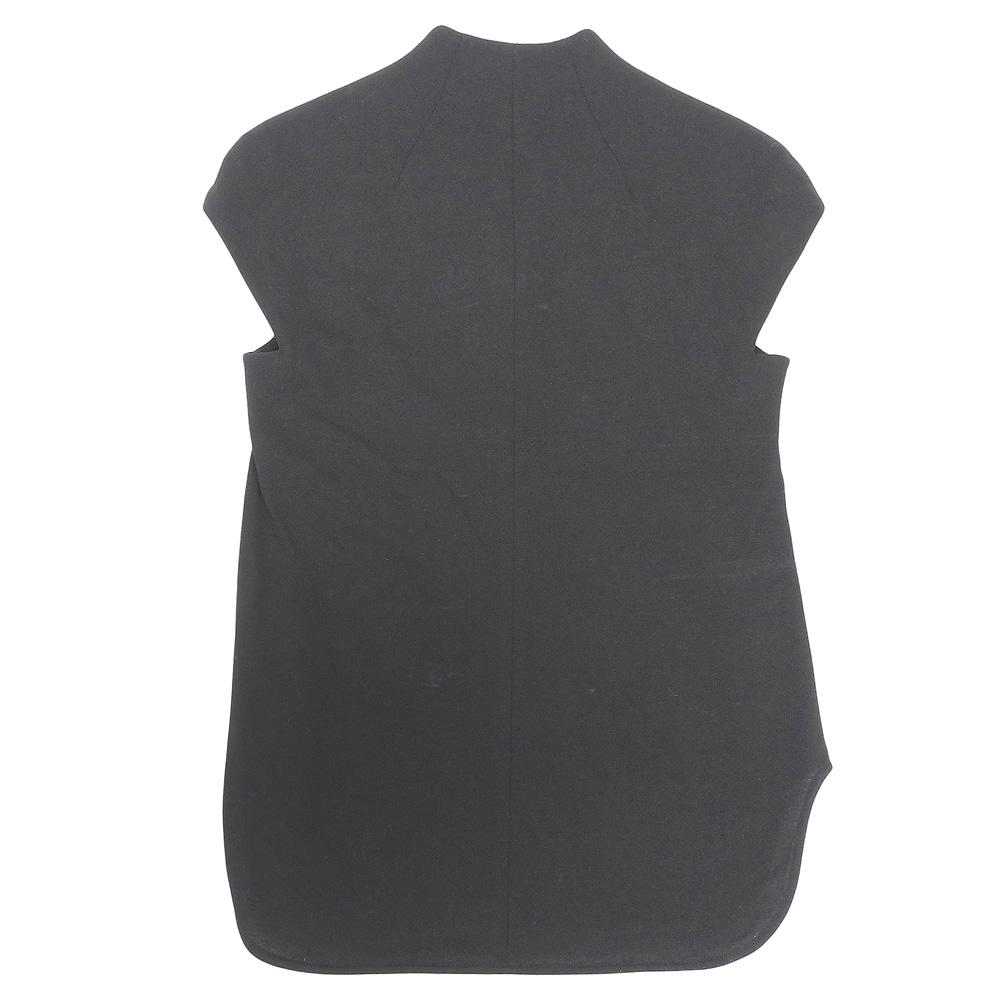 Mame Kurogouchi Cotton Jersey French Sleeve Top, Women's, Black, Size 1, 2024AW Tops 1 blackUsed