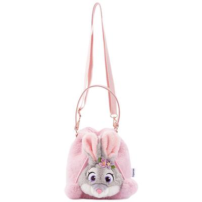 Zootopia Judy Warme Süße Handtasche, Plüsch-Umhängetasche, Niedliche und Verspielte Puppentasche 0190
