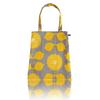 Maison Blanche Grand Mignon Tote Bag (60010028, 60010034) - Double-Sided Cotton-Linen OR Fleur Gray and Yellow  Lightweight, Large, A4 Size, Stylish