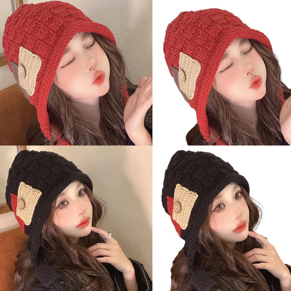 Womens Winter Peruvian Cover Ears Beanie Hat Ear Flap Sherpas Ski Snow Hats Knit Cute Tassels Beanies Hat
