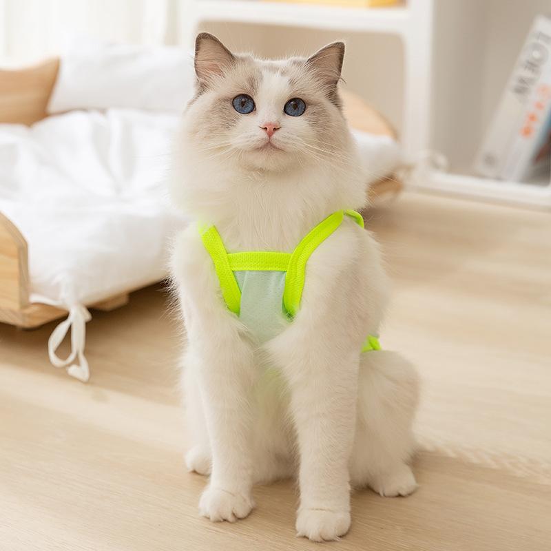 Summer Thin Ice Silk Suspender Bipod Adult Cat Kitten Traction Dog Pet Clothing Cat Clothing