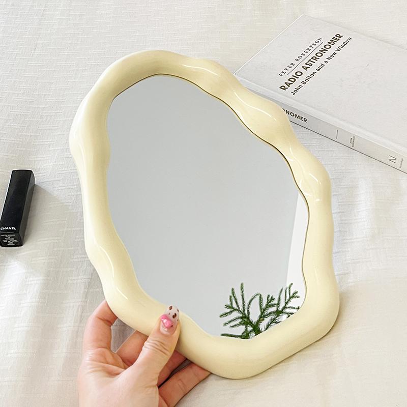 New Pattern Lovely Irregular Cloud Mirror Dressing Table Bedroom Desktop Makeup Mirror Give Sisters Birthday Gift