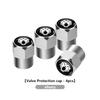 Aluminum Alloy Car Wheel Tire Valve Caps Tyre Rim EWCH5 Stem Covers Car Dustproof Tire Cap For KIA Cerato Soul Venga Forte Spectra