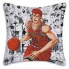 Pillow Covers Hot Anime S-Slams Dunk Cartoon Sofa Decorative Home Double-Sided Printing Short Plush Cute Cushion Cover
