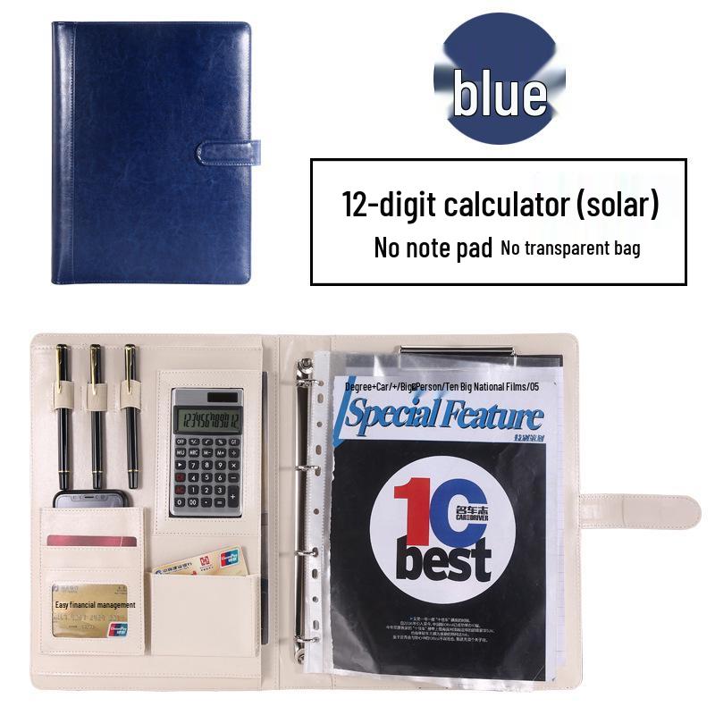 Manufacturer A4 Manager Zippered Business Ring Binder & Clipboard