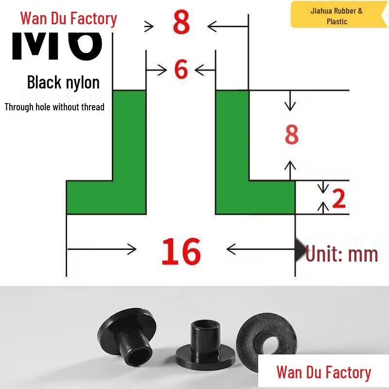 T-Shaped Nylon Insulating Bushing Spacer for M3-M35 Threads