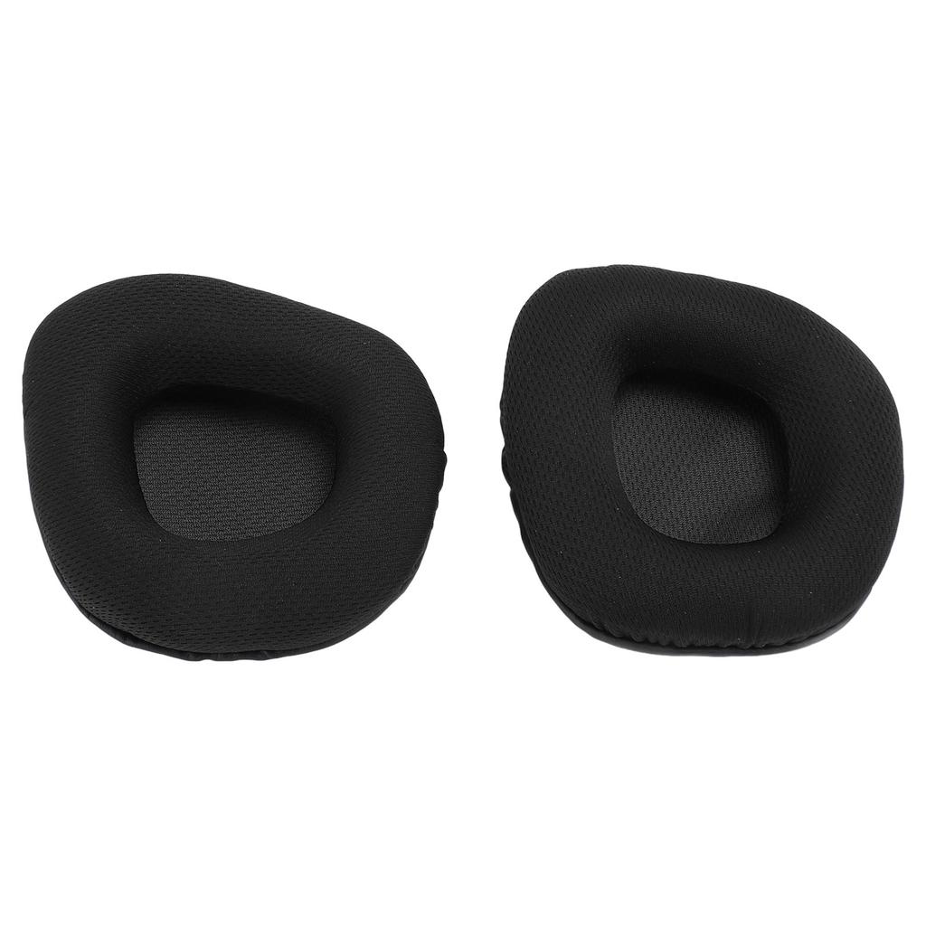 2pcs Replacement Ear Pads Noise Isolation Protein Leather Breathable Mesh Ear Cushions for Corsair Void Wireless for