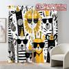 Contemporary Flat Printing Curtains Without Rod Safari Party Popular Fabric Outdoor Decorations Use Set Of 2 Made Polyester