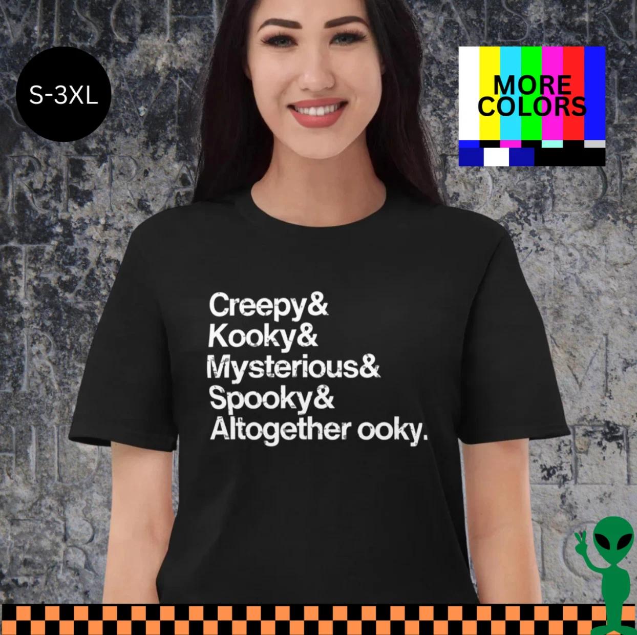 Addams Family Shirt Creepy Kooky Spooky Halloween Funny Graphic Tee Unisex M