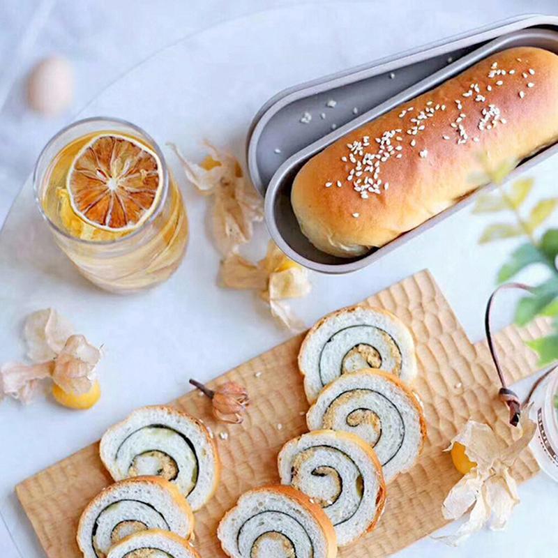 

1 шт. 7-дюймовая форма для хот-догов, сковорода для булочек, форма для хот-догов, антипригарная форма для выпечки, овальная форма one size