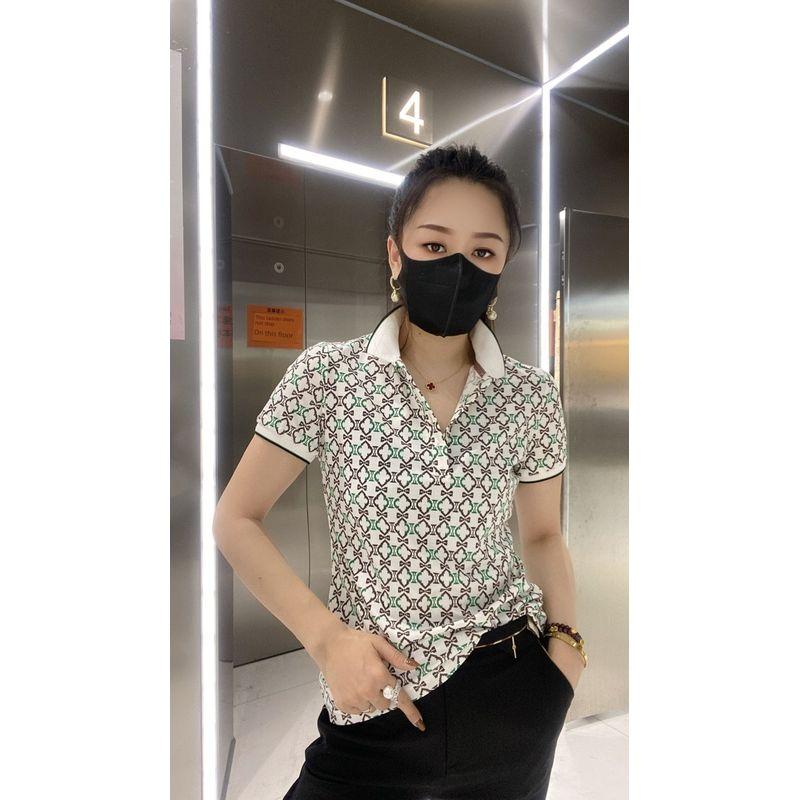 

Приталенные топы с принтом в клетку, с коротким рукавом, повседневные, универсальные White Green 2XL