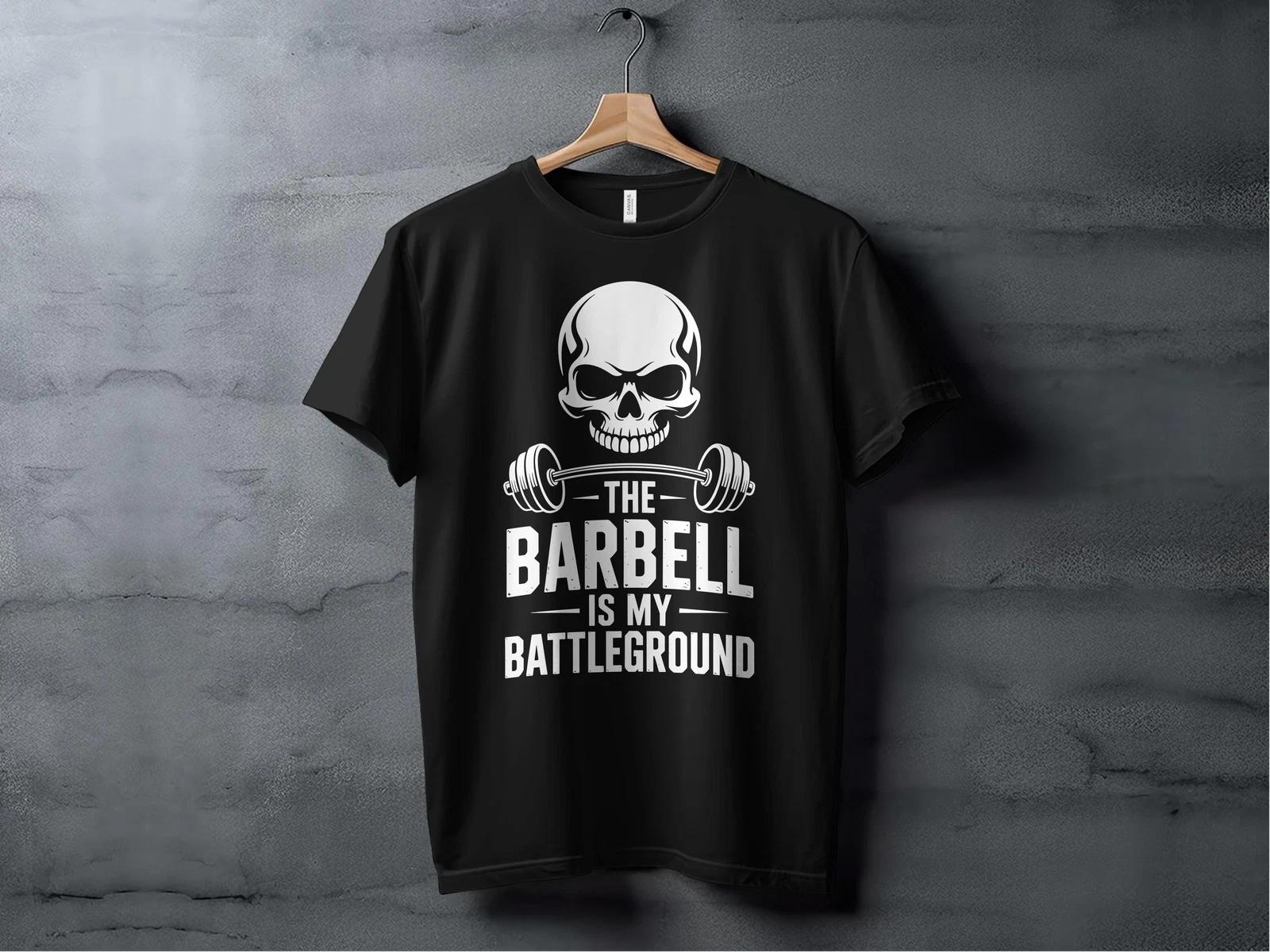 Skull Barbell Men s and Women s T-shirts XXL