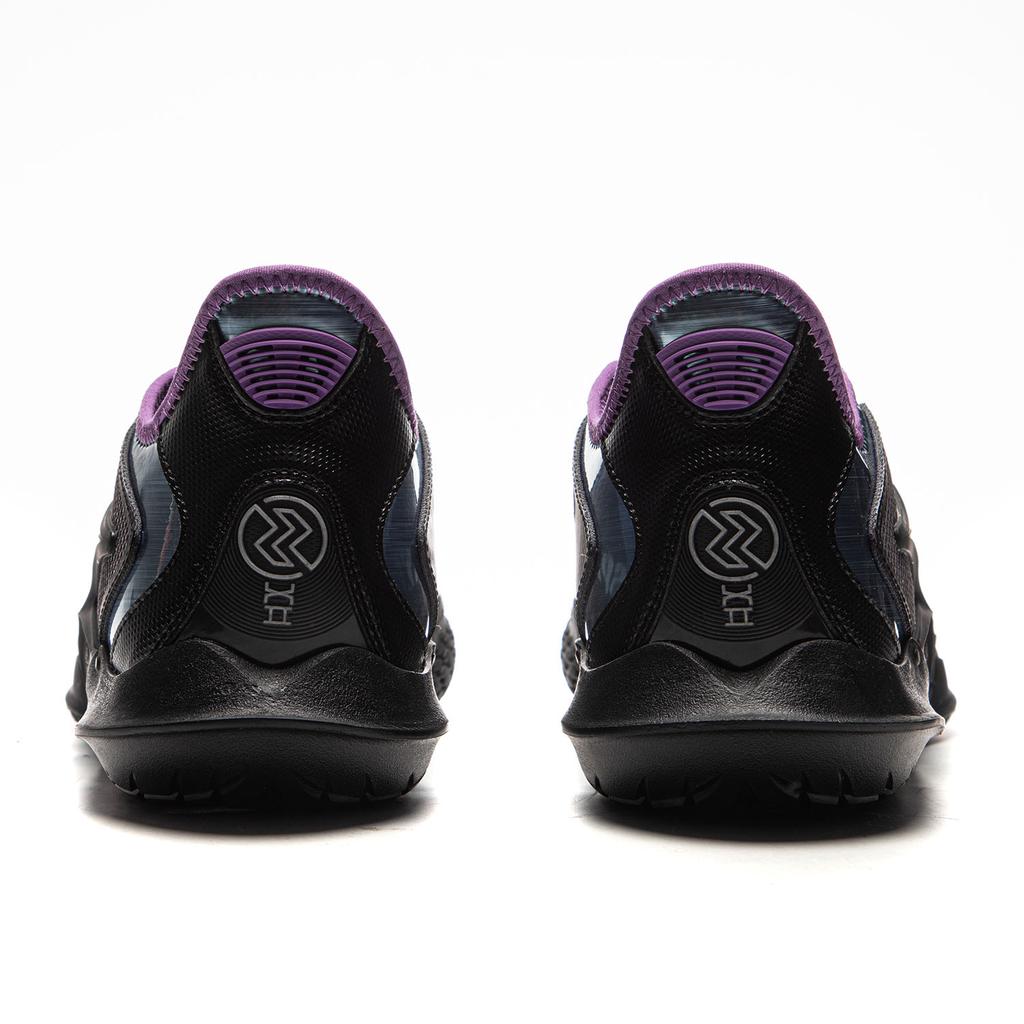 Li Ning Velocidad 12 Amortiguación Antideslizante Resistente a la Abrasión Transpirable Rebote Agarre Caña Baja Zapatillas de Baloncesto para Hombre ABAV069-3