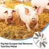 Gifts 7/9 Gears Pig Hair Removal Disc Labor-Saving Stainless Pig Hair Scraper Disc Multifunctional Pig Hair Removal Tool