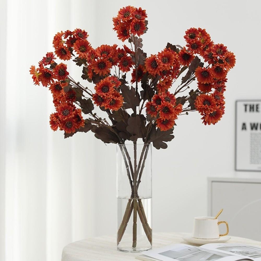 Lifelike Artificial Daisy Flowers Eco-Friendly Silk Flowers Fake Chamomile Flowers Home Decor