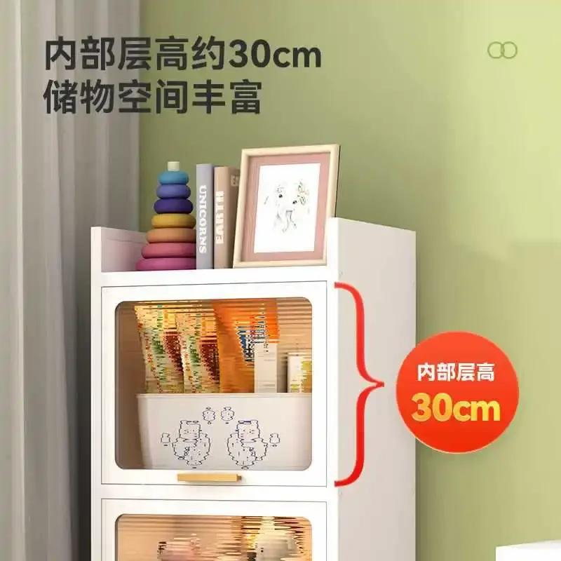 Glass Filing Book Shelf Display Children Bedroom Storage Book Shelf Library Doors Libreria Estanteria Nordic Furniture BL50BS