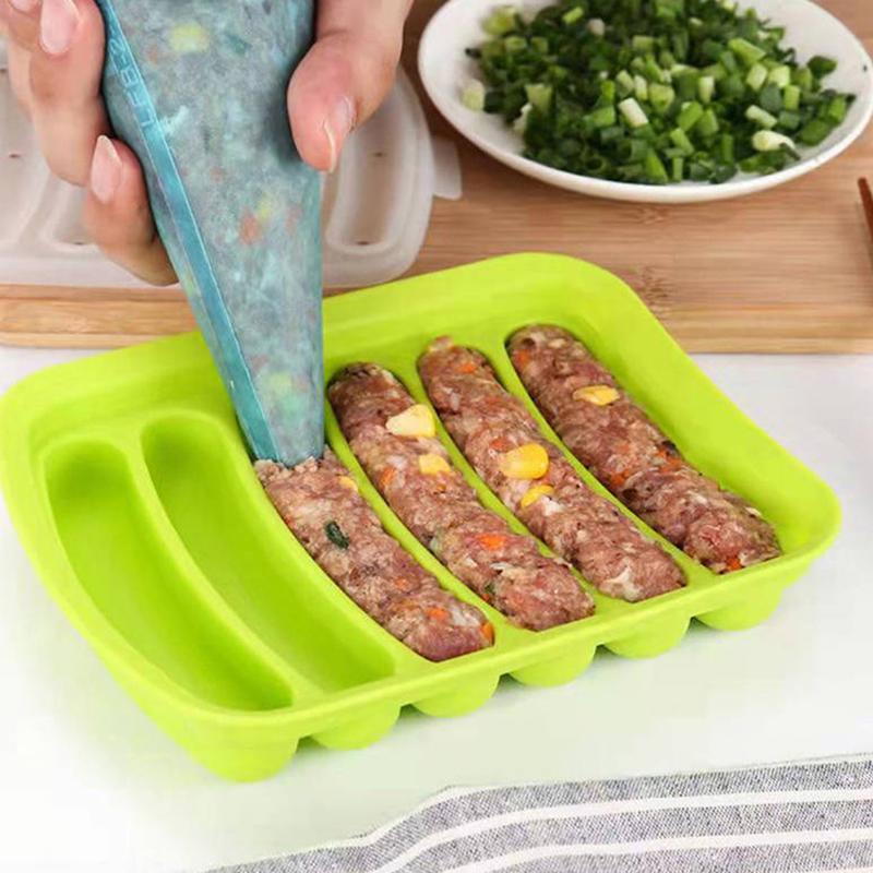 6 In 1 Sausage Machine Diy Mold Making Dog Handmade Ham Silicone Mold Baby