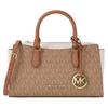 Mk Arden Monogram Pattern Faux Leather Tote Bag Small Women Tote Bags Camel Cream 35S6G4XM5B-260
